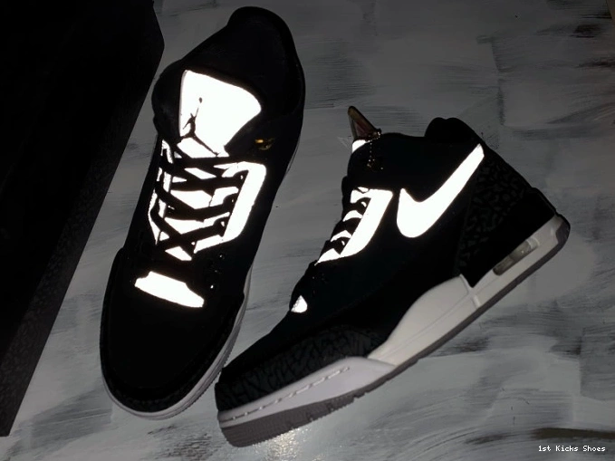 1st Kicks Shoes CK4348-007 3 Cement Tinker Air Jordan Black Grey 0818